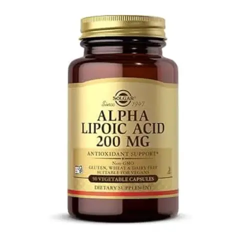 Solgar Alpha Lipoic Acid 200Mg 50 Capsules thumbnail 1