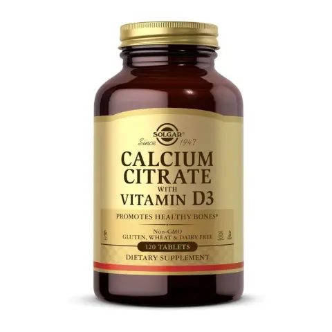 Solgar Calcium Citrate with Vitamin D3 Tablets – 120 Tablets thumbnail 1