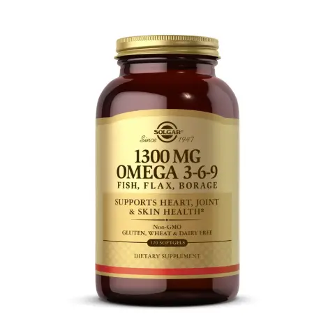 Solgar Omega 3-6-9 Fish, Flax & Borage 1300mg – 120 Softgels thumbnail 1
