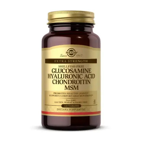 Solgar Glucosamine Hyaluronic Acid Chondroitin MSM Tablets – 120 Tablets thumbnail 1