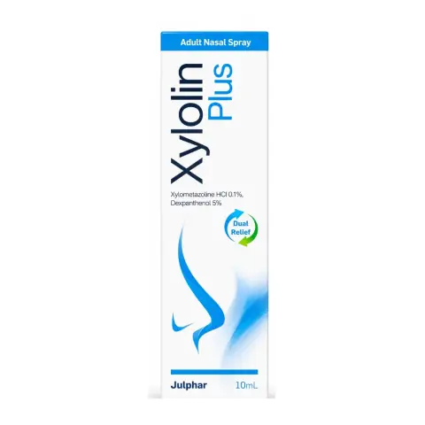 Xylolin Plus Adult 0.1% Nasal Spray 10ml thumbnail 1