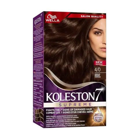 Wella Koleston Delux Natural Brown 4/0 Hair Color thumbnail 1