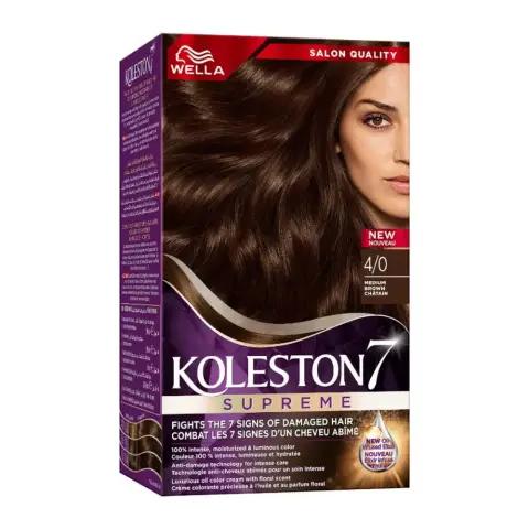 Wella Koleston Supreme Medium Brown 4/0 Kit  thumbnail 1