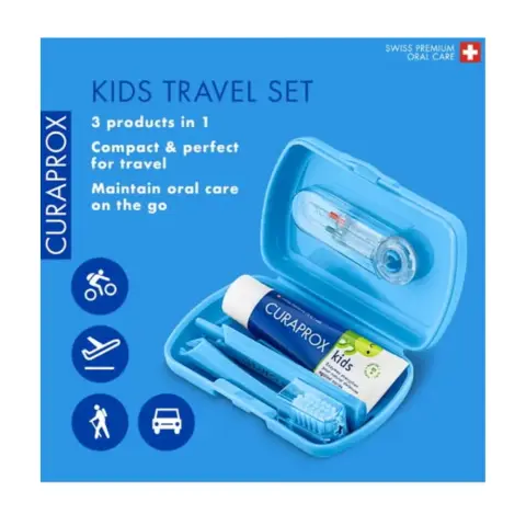 Curaprox Kids Travel Set Blue  thumbnail 2