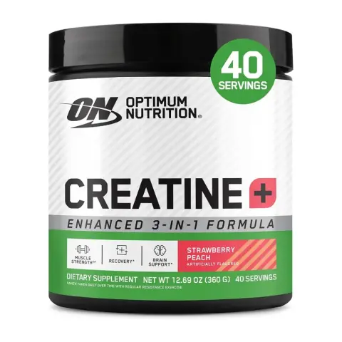 Optimum Nutrition Creatine Strawberry Peach Dietary Supplement 360G