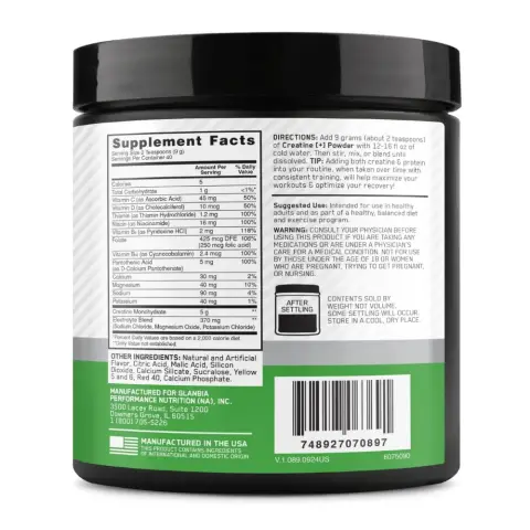 Optimum Nutrition Creatine Strawberry Peach Dietary Supplement 360g thumbnail 4