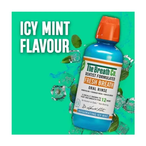 The Breath Fresh Breath Oral Rinse Invigorating ICY Mint Flavor 16 fl oz 500 ml thumbnail 2