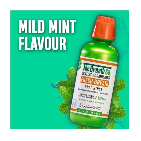 The Breathco Fresh Breath Mild Mint Oral Rinse 500Ml thumbnail 2