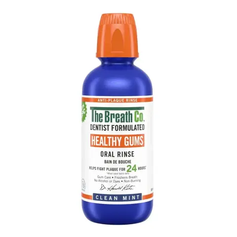 The Breathco Healthy Gums Clean Mint Oral Rinse 500mL thumbnail 1