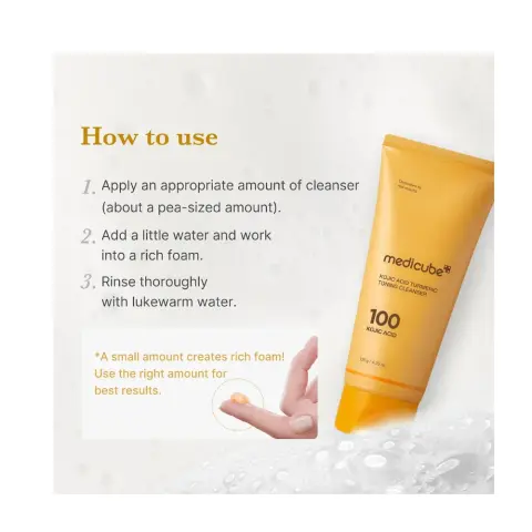 Medicube 100 Kojic Acid Turmeric Cleanser 120G thumbnail 3