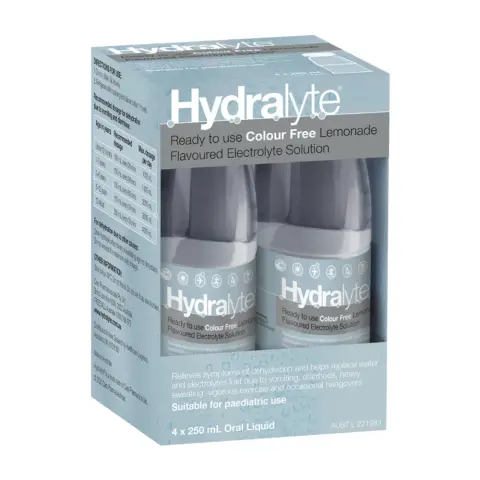 Hydralyte Lemonade 4 X 250 Ml thumbnail 1
