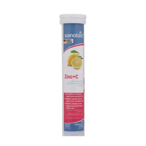 Sanotact Vitamin C+ Zinc Effervescent Tablets 20S thumbnail 1