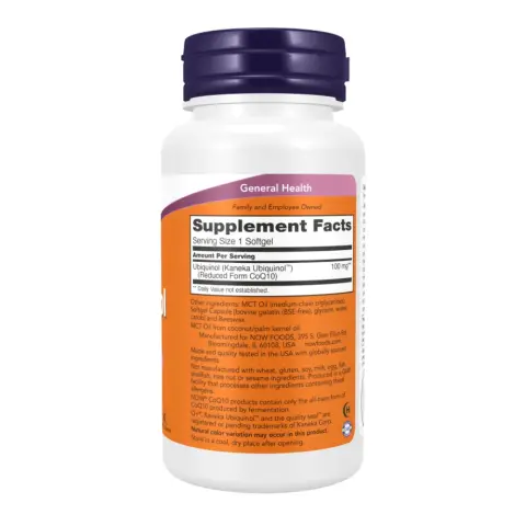 Now Ubiquinol 100Mg Gels 60S thumbnail 2