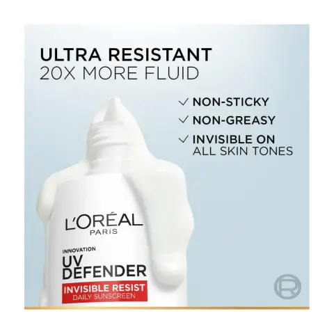 Loreal UV Defender Invisble FLUiD Sunscreen SP50+50ML thumbnail 3