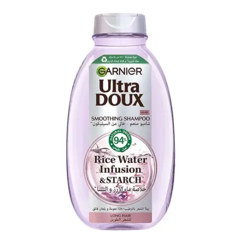 Garnier Ultra Doux Rice Water Shampoo 400 Ml thumbnail 1