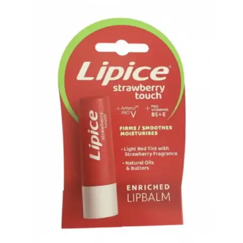 Lipice Strawberry Touch Lip Balm Tinted 4.8g thumbnail 1