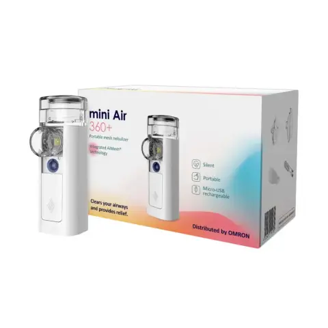 Omron Nebulizer Mini Air 360+ Portable Mesh-4135 thumbnail 1