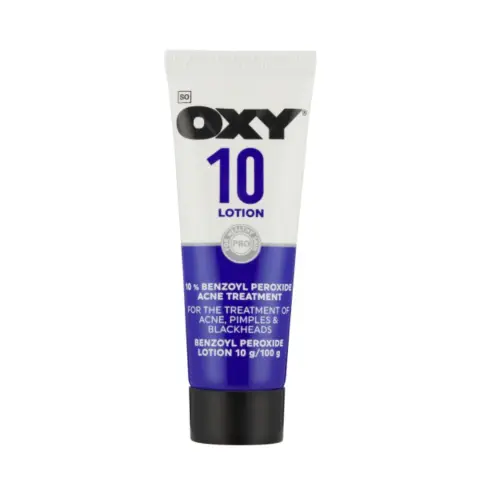 Oxy 10 Benzoyl Peroxide Acne Treatment Lotion 25G thumbnail 2