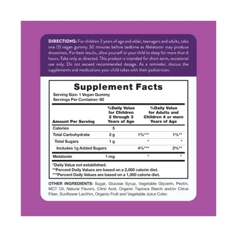 Nature's Truth Melatonin 1mg Gummies 60s thumbnail 2