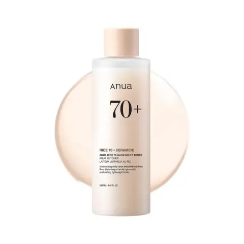 Anua 70+ Rice + Ceramide Glow Milky Toner 250ml thumbnail 1