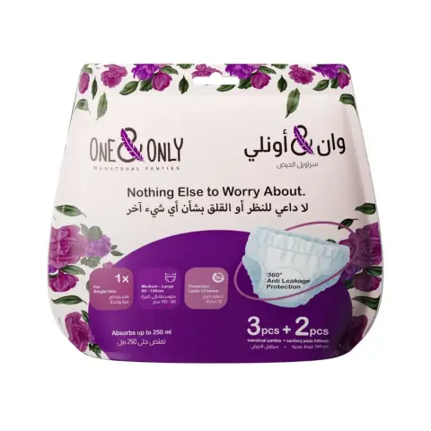 One & Only Menstrual Panties 3+2 (80-105cm) 5s thumbnail 1